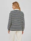 private label striped sweatshirt